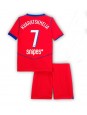 Billige Paris Saint-Germain Khvicha Kvaratskhelia #7 Tredjedraktsett Barn 2025-26 Kortermet (+ Korte bukser)